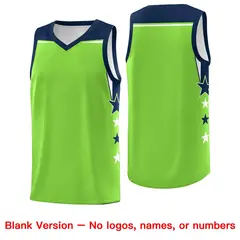 Black White Two Tone Side Star Color Block Basketball Jersey 6