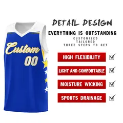 Black White Two Tone Side Star Color Block Basketball Jersey 2