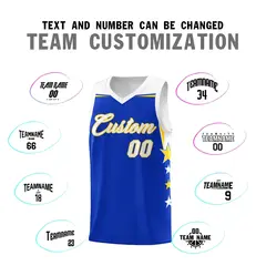 Black White Two Tone Side Star Color Block Basketball Jersey 4