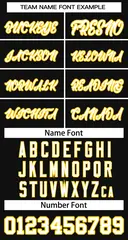 Black White-Yellow Classic Basketball Jersey 2