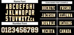 Black White-Yellow Mesh Football Jersey 3