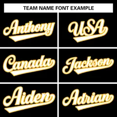 Black White-Yellow Raglan Varsity Full-Snap Letterman Jacket 5