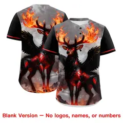 Black Yellow Animal Graffiti Pattern Baseball Jersey 7