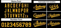 Black Yellow Authentic Pullover Baseball Jersey 3