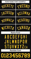 Black Yellow Classic Basketball Jersey 2