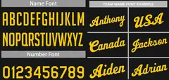 Black Yellow Classic Basketball Uniform Jersey 4