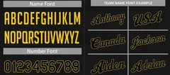 Black Yellow Classic Basketball Uniform Jersey 4