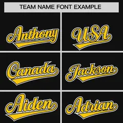 Black Yellow Gradient Letterman Varsity Jacket Hoodie 5