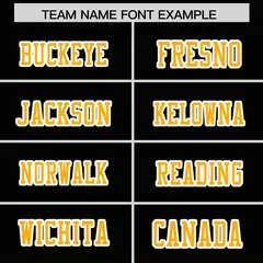 Black Yellow Gradient Side Pattern Authentic Football Jersey 3