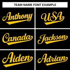 Black Yellow Hip Hop Classic Style Baseball Jersey 3