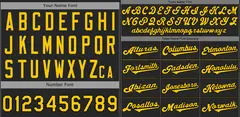 Black Yellow Pullover Baseball Jersey 3