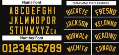 Black Yellow Pullover Baseball Jersey 3