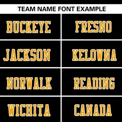 Black-Yellow Raglan Sleeves Football Jersey 3