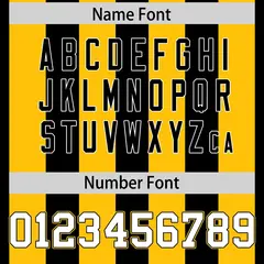 Black Yellow Thick Stripe Authentic Football Jersey 4