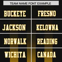 Black Yellow Vertical Fine Stripe Gradient Football Jersey 3