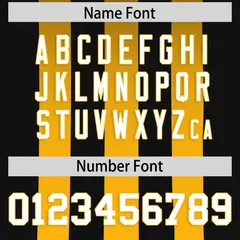Black Yellow Vertical Fine Stripe Gradient Football Jersey 4