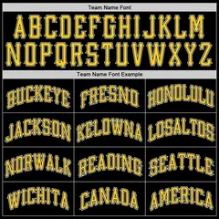Black Yellow-White Breathable Classic Tops Basketball Jersey 4