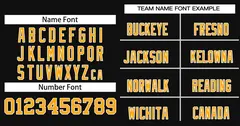 Black Yellow-White Classic Style Baseball Jersey 3