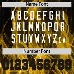 Black Yellow White Flame Graffiti Pattern Baseball Jersey 4