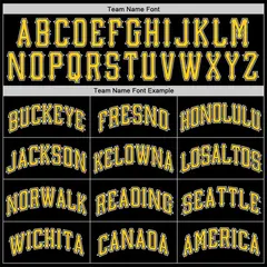 Black Yellow-Yellow Classic Sets Basketball Jersey 5