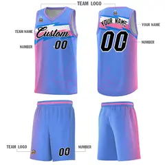 Blue Dot Scatter Graffiti Pattern Basketball Jersey 2