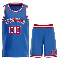 Blue Maroon-White Bull Classic Sets Curved Basketball Jersey 1