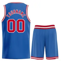 Blue Maroon-White Bull Classic Sets Curved Basketball Jersey 2