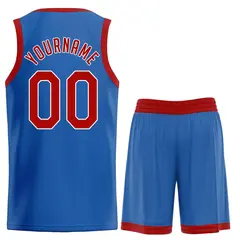 Blue Maroon-White Classic Sets Basketball Uniform Jersey 2