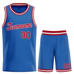 Blue Maroon-White Classic Sets Basketball Uniform Jersey 1