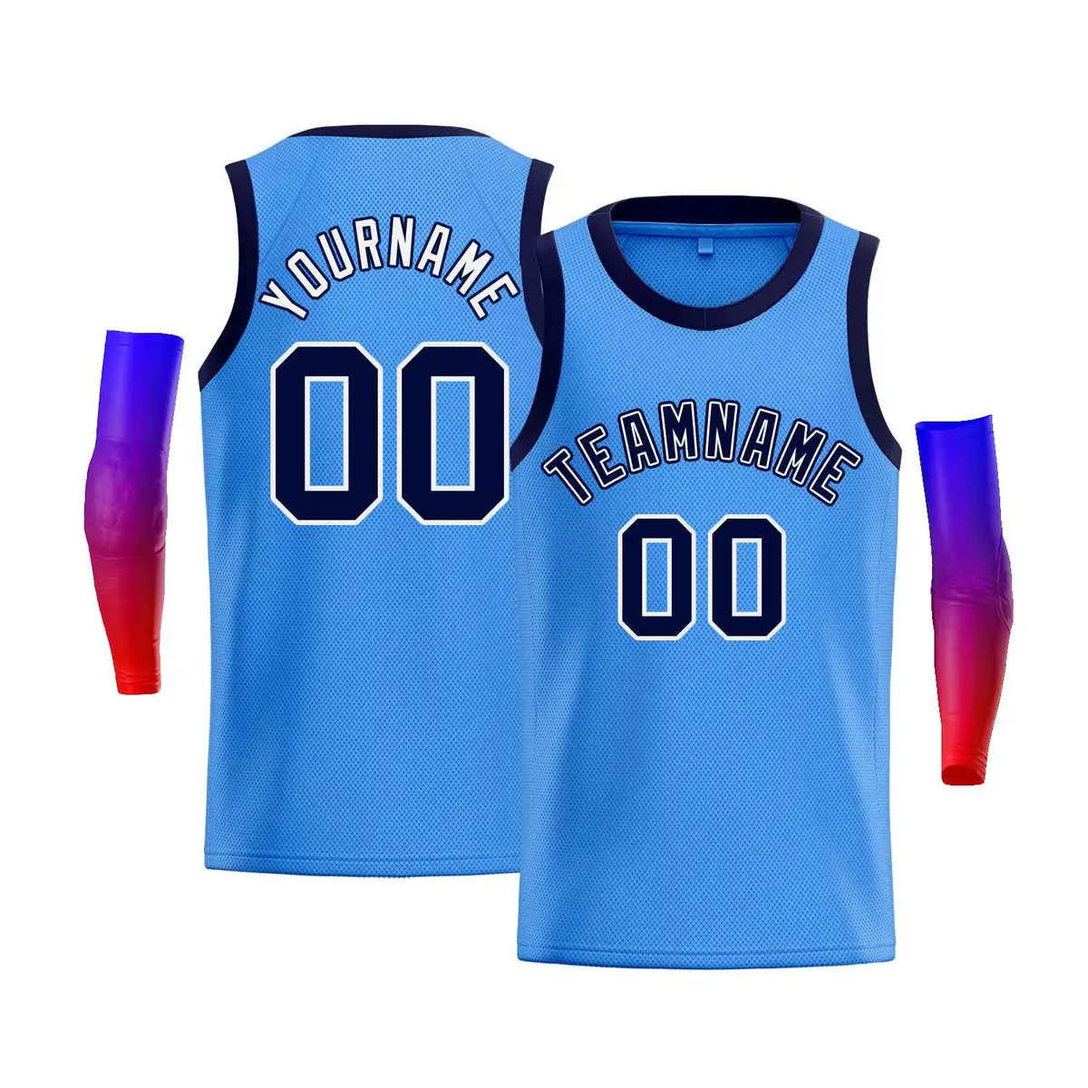 Men's Blue Navy-White Classic Casual Bull Basketball Jersey