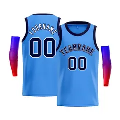 Men's Blue Navy-White Classic Casual Bull Basketball Jersey 1