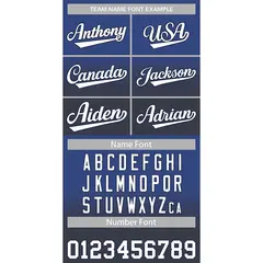 Blue Navy-White Gradient Fashion Baseball Jersey 3