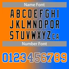 Blue Orange-Black Gradient Fashion Basketball Jersey 6