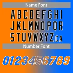 Blue Orange-Black Gradient Fashion Basketball Jersey 6