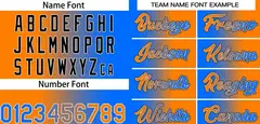 Blue Orange Black-Orange Gradient Heal Basketball Jersey 3
