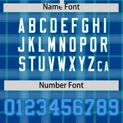 Blue Plaid Pattern Full-Snap Letterman Baseball Jacket 4