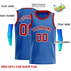 Blue Red-White Classic Tops Casual Basketball Jersey 2