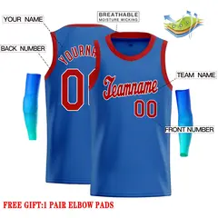 Blue Red-White Classic Tops Casual Basketball Jersey 2