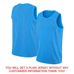 Blue Red-White Stripe Fashion Sportwear Basketball Jersey 4