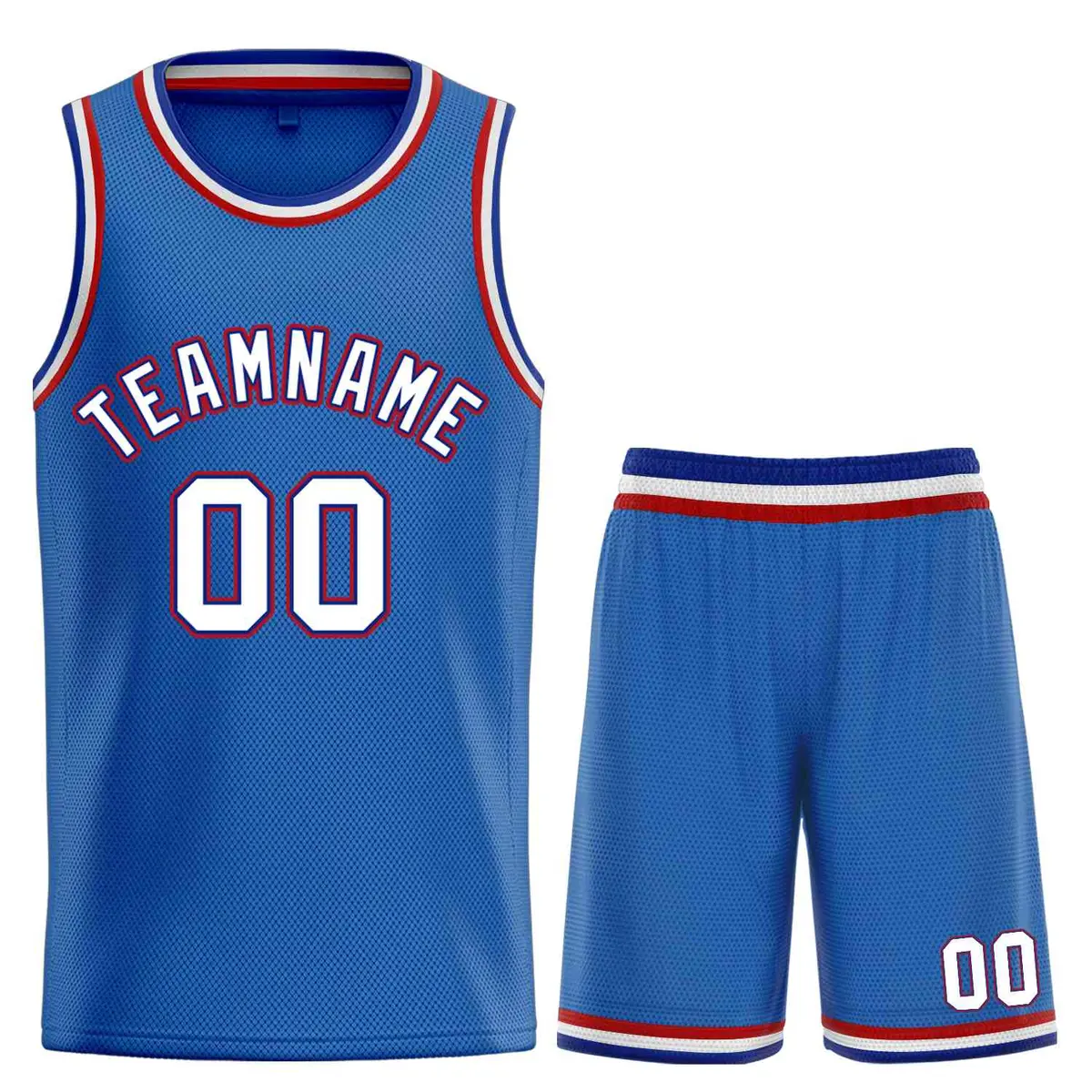 Blue Royal-White Bull Classic Sets Curved Basketball Jersey