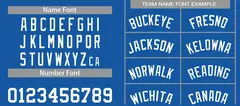 Blue White Bull Classic Curved Basketball Jersey Sets 4