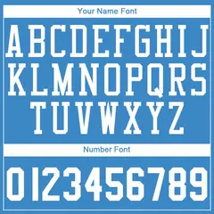 Blue White Classic Basketball Jersey 4