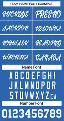 Blue White Classic Basketball Jersey 3