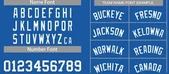 Blue White Classic Casual Basketball Jersey 3