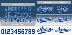 Blue White Gradient Fashion Authentic Baseball Jersey 3
