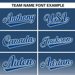 Blue White-Royal Gradient Pinstripe Baseball Jersey 3