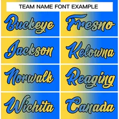 Blue Yellow Black Gradient Fashion Basketball Jersey 5