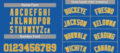 Blue Yellow-White Bull Classic Sets Curved Basketball Jersey 4
