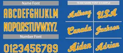 Blue Yellow-White Classic Tops Casual Basketball Jersey 3