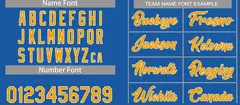Blue Yellow-White Classic Tops Casual Basketball Jersey 3
